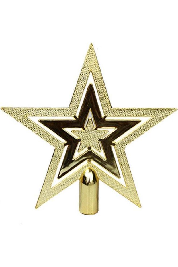 Tree Top Decoration Star Gold 19cm