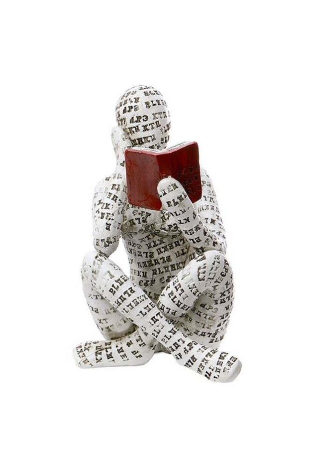 Home Decor Pulp Reading Women Thinker Statue Aesthetic Sculpture Room Decor Modern Abstract Decorat