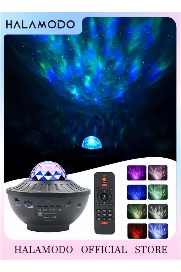 Galaxy Projector Night Lights for Bedroom Decor, Romantic Multicolor Star Sky Moon Night Lighting L