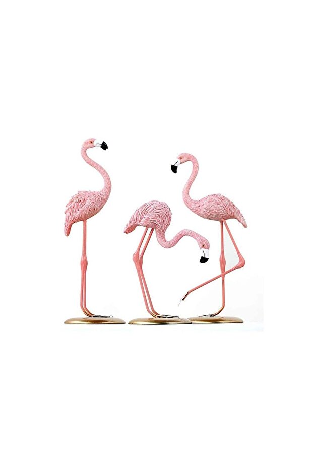 Resin Sculpture, Table Decor Figurine Statue, Desk Ornament Home Decoration Accessories Animal Pink