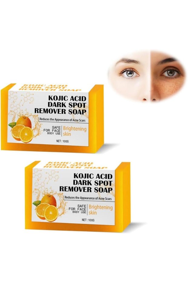 Lemon Turmeric Kojic Acid Soap, Dark Spot Corrector & Deep Cleansing Bar, Lemon Brightening & Moist