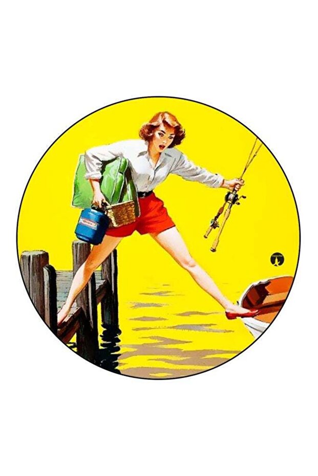 Cartoon Themed Fridge Magnet Yellow/Red/Green 5.5cm