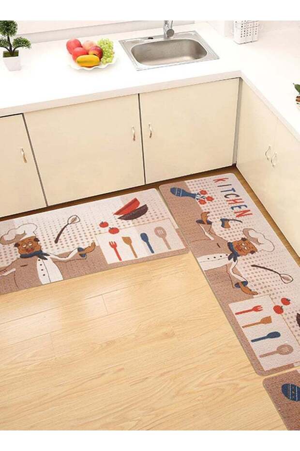 Creative Cartoon Pattern Antiskid Floor Mat Multicolour L