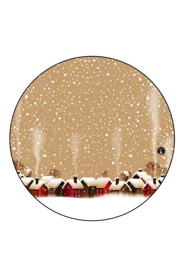Cartoon Printed Fridge Magnet Brown/White/Red 5.5cm