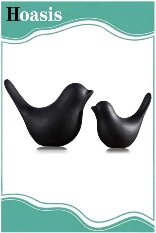 Small Animal Statues Home Decor, Modern Style Black Decorative Ornaments for Living Room, Bedroom,