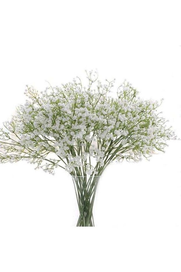 LATIFA 9PCS Long Stem Artificial Baby Breath Flowers