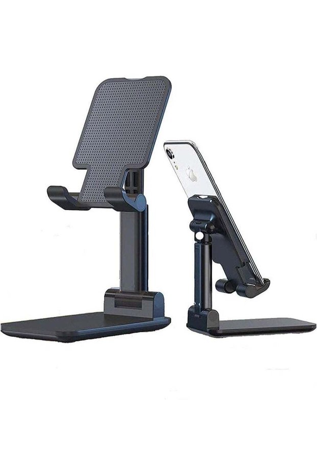 Phone Stand For Desk Foldable Cell Phone Stand Heavy Basic Adjustable Portable Phone Stand For Tabl