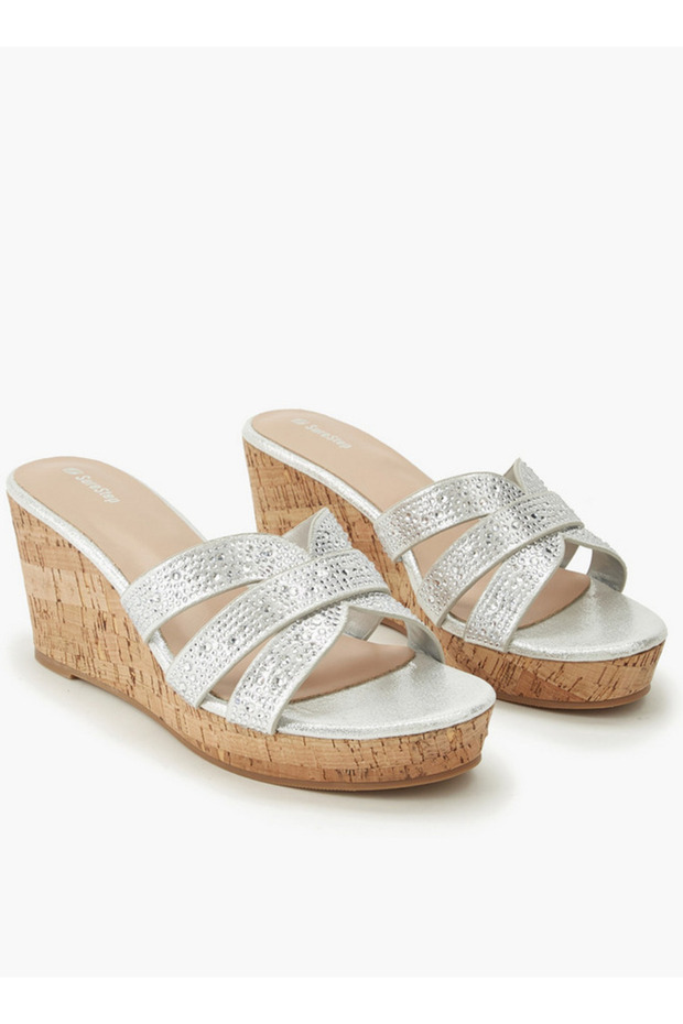 Women Embellished Wedge Heel Sandals