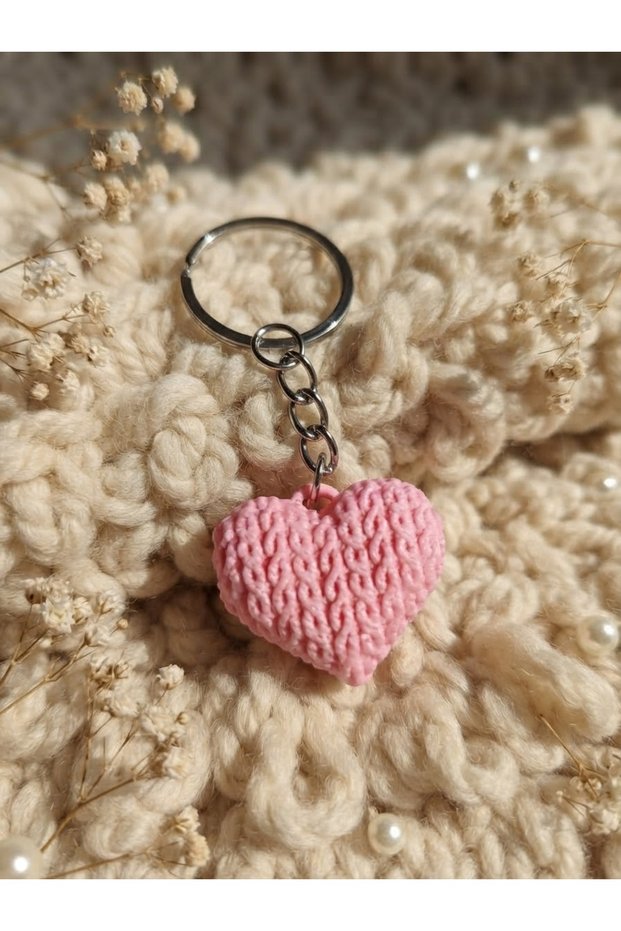 3D Heart Keychain