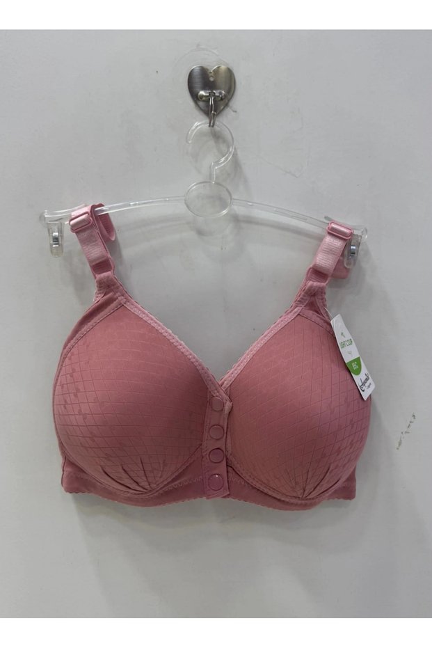 Women's C Cup Front Button Gathering Bra