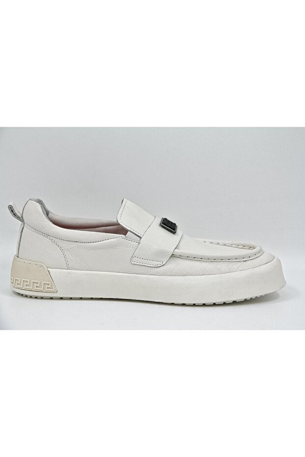Alfa 5405 Men's Loafer Shoes - Cream