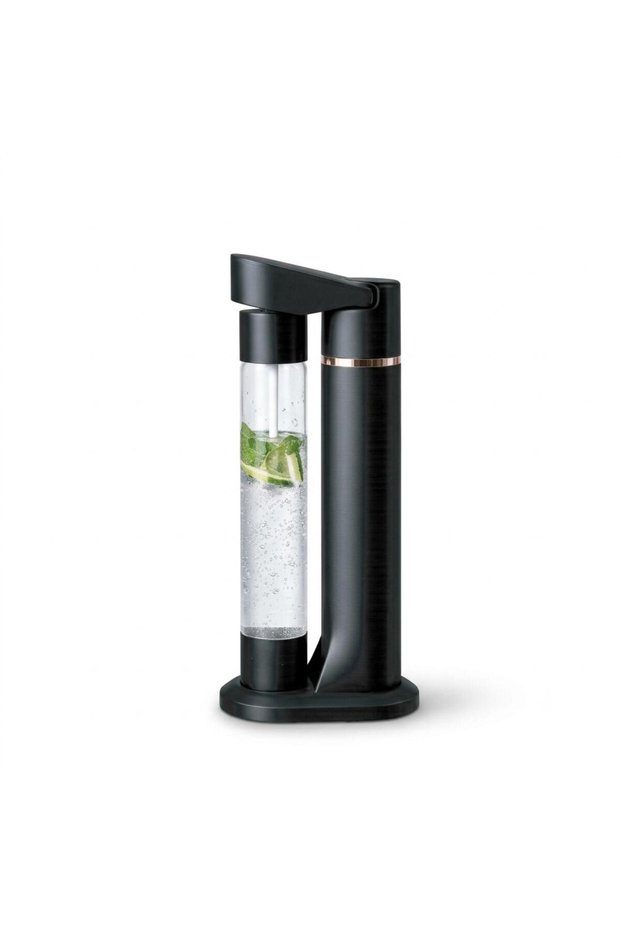 1L Soda Maker Machine with PET Plastic Bottle, Manual Carbonated Water Maker for Home Use