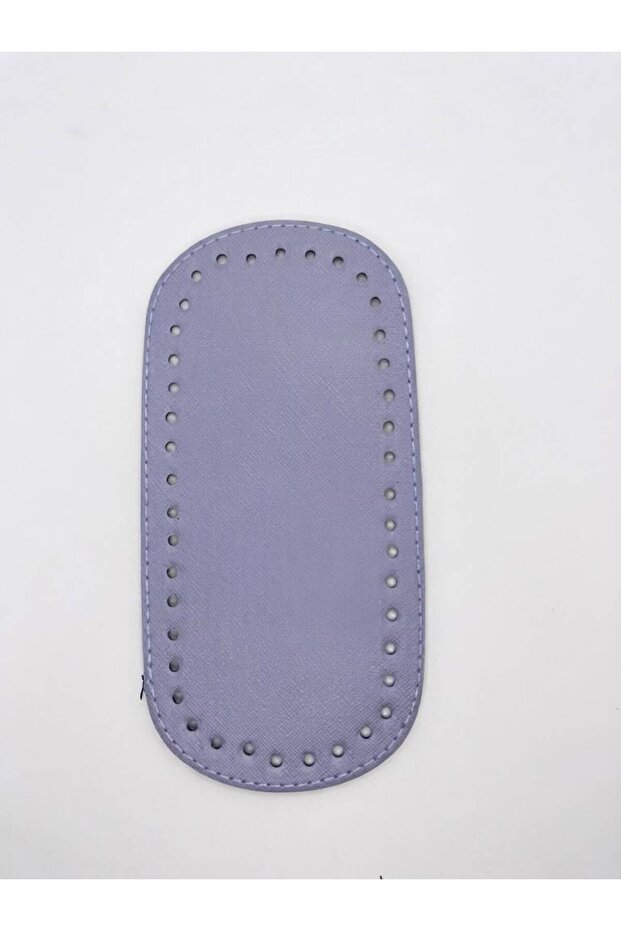 Rivet-Free Leather Oval Bag Base Lilac 10X20