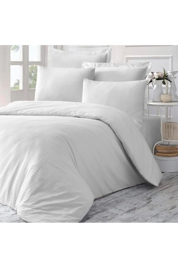 Single Hotel Bedding 5-Piece Set, White