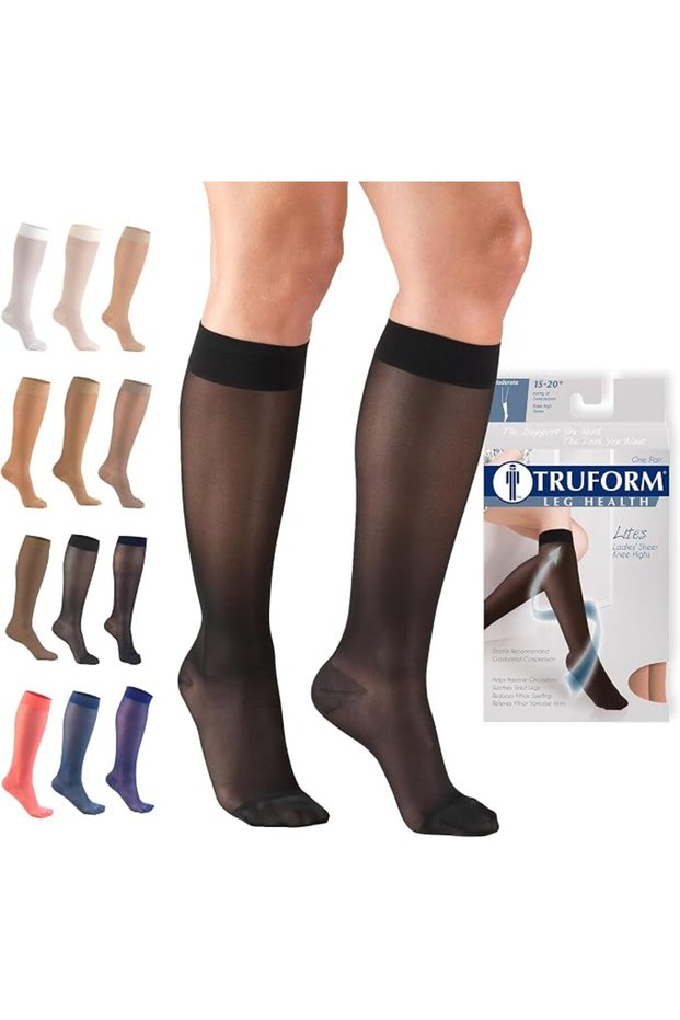 Moderate Sheer Knee High Compression Stocking