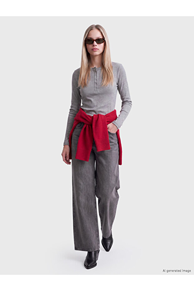 I Wide Leg Women's Jean Pants from Freezen Store