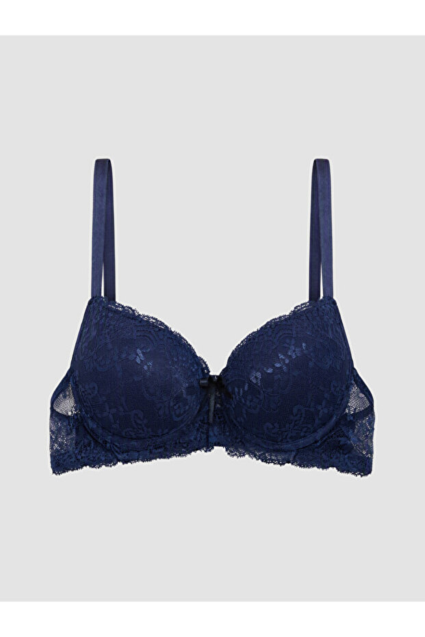 Rmz Gi̇yi̇m Farkiyla Underwire Padded Lace T-Shirt Bra