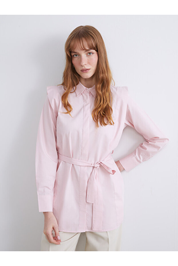 Esvab • Modern & Distinctive Belted Women's Shirt Tunic
