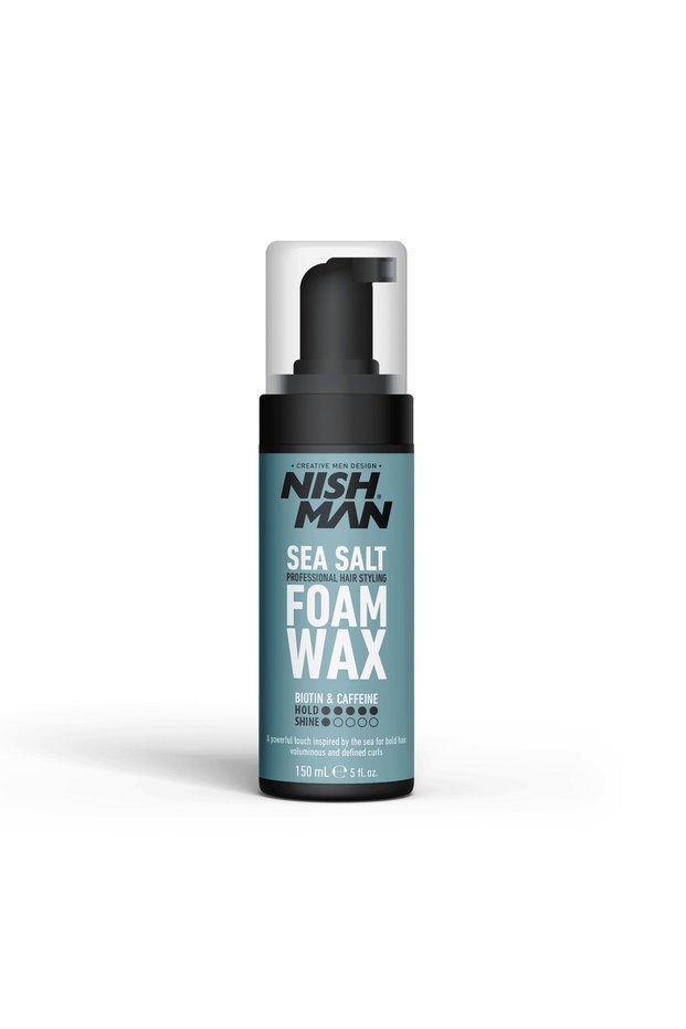 Professional Hair Styling Sea Salt Foam Wax Biotin & Caffeine | Professional Hair Styling Foam Wax 150ml
