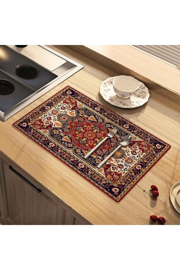 Drying Mat, Coffee Machine Mat, Quick-Dry Placemat, Kitchen Dish Draining Mat for Kitchen Ba