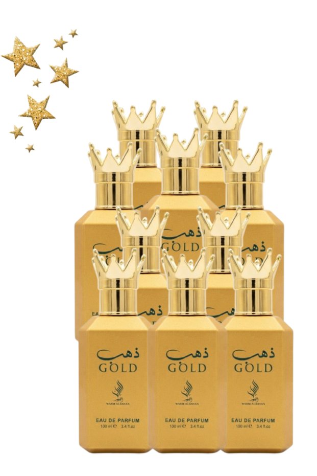 10 قطع عطر ذهبي 100 مل