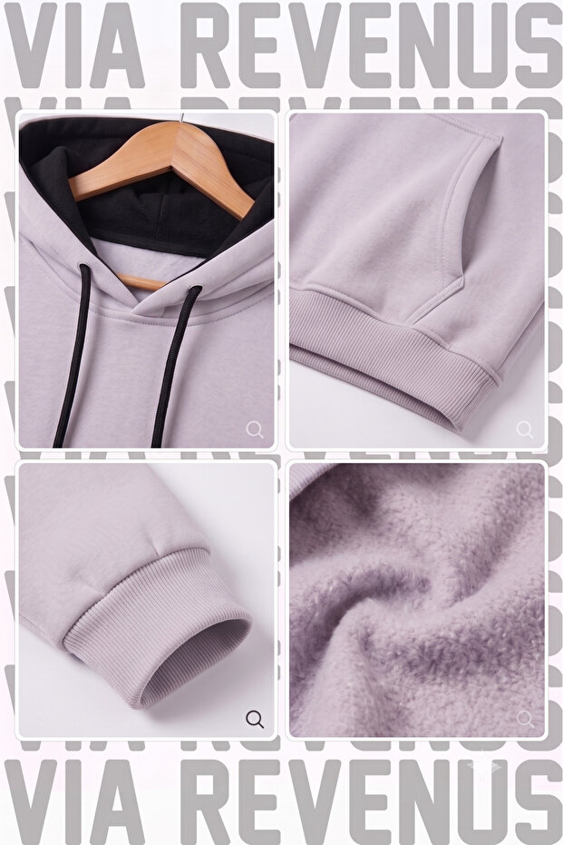 Front and Back Printed Hooded Cotton Tracksuit Set