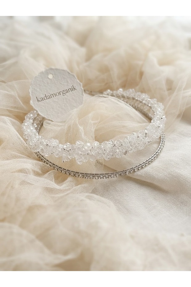 Crystal Embroidered Bridal Crown