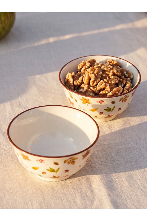 2-Piece Bowl Set with Leaf Embroidery for Style Enthusiasts from Uzg Store
