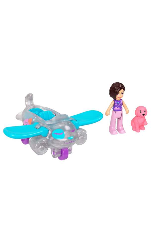 Fabulous Vehicles Doggy Plane, Mini Doll, Puppy Figure, and Metal Vehicle