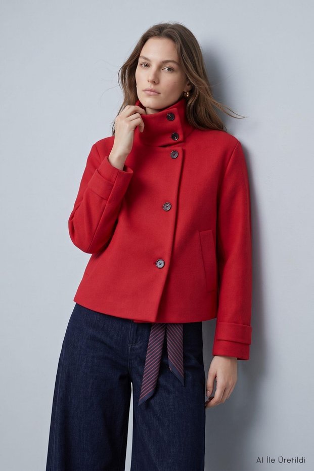 Oversize Cashmere Coat 2013 Red