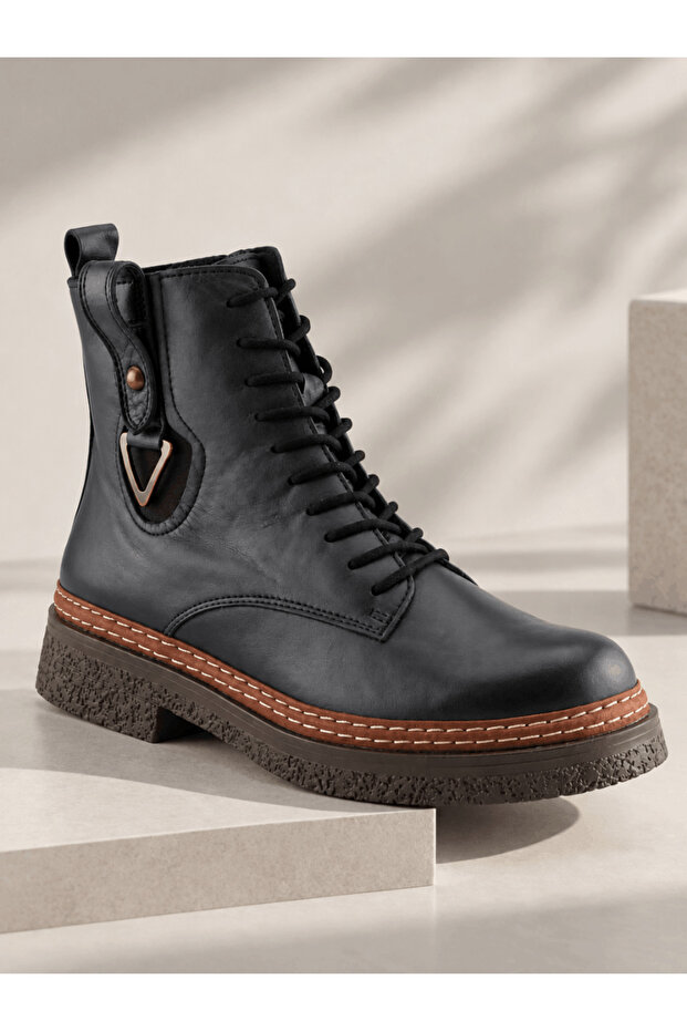 Genuine Leather Women's Boots Model Name: Frigg