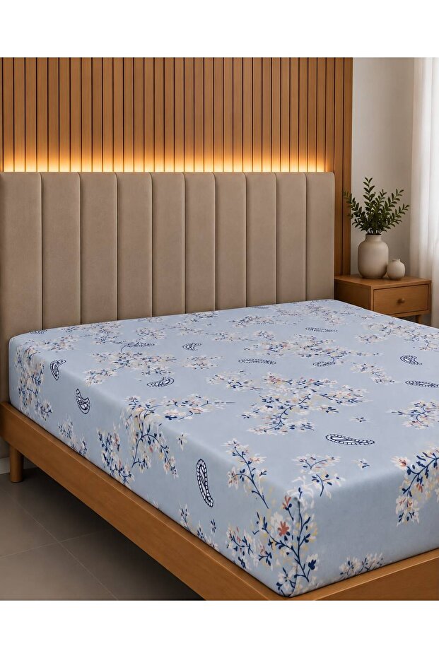 King Size Elastic Sheet 180 X 200 (Without Pillow)