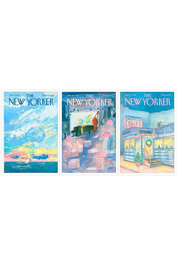 Set of 3 New Yorker Magazine Posters