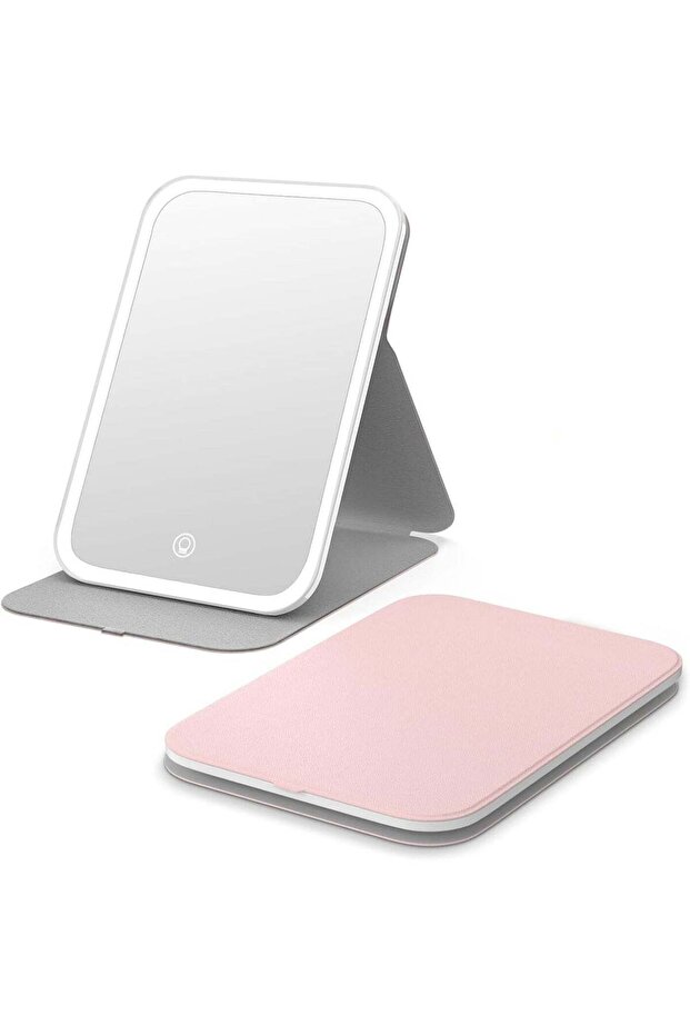 Makeup Vanity Mirror with Touch Screen – LED Cosmetic Mirror with 3 Light Modes & Adjustable Bright