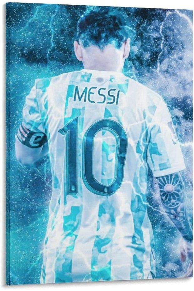 Lionel Messi Soccer Star Canvas Poster