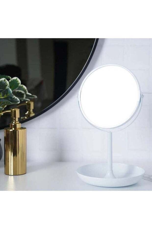 Roslyn Double Sided Vanity Mirror 1X/3X Magnification 19x18x30.5 cm - White - 211AIC9900040