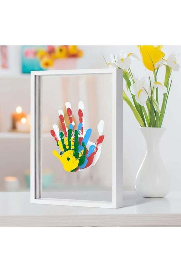 Family Handprint Set - DIV Handmade Commemorative Picture Frame - The Perfect Decorative Gift for P