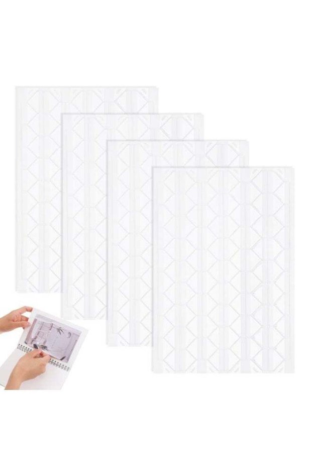 400 Pcs Clear Self-Adhesive Photo Corners, Acid-Free Picture Mounting Stickers for Scrapbooks, Albu