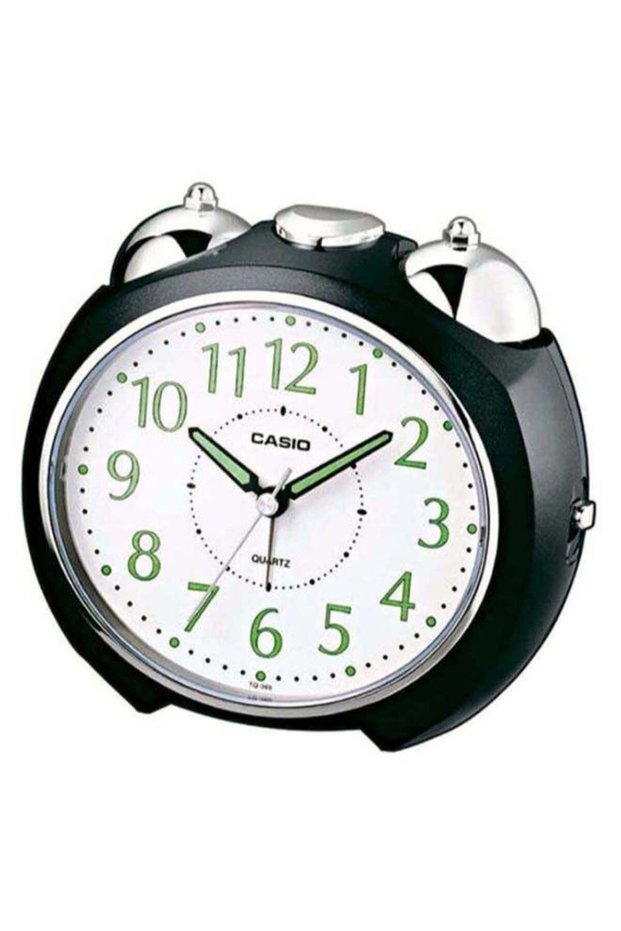 Desk Analog Alarm Clock Black/Silver 13 x 11.6 x 9cm