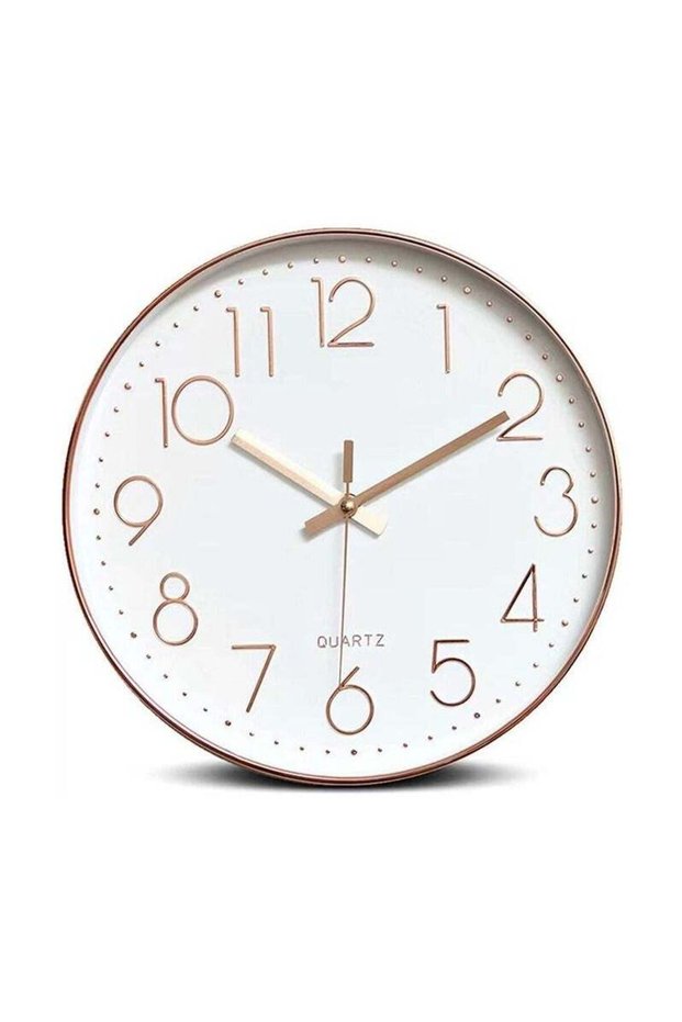 Wall Clock 30cm Silent Non-Ticking Round Wall Clocks Battery Operated Easy to Read for Living Room