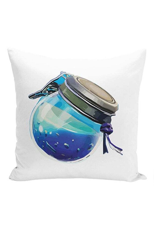 Fortnite Chug Potion Printed Cushion White/Blue/Grey 16x16inch