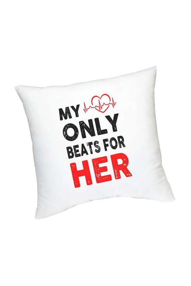 My Heart Only Beats For Her Cushion