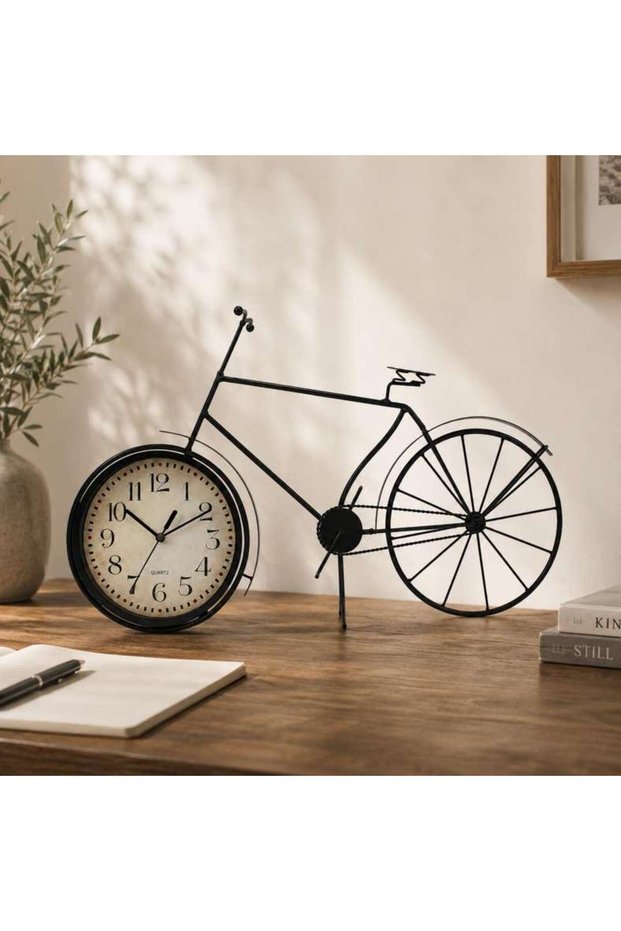 Bicyle Table Clock 60x38cm - Black - 195ZFH9900066