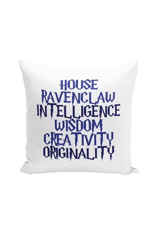 Harry Potter Quote Printed Decorative Pillow White/Purple 16x16inch