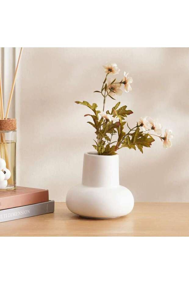 Austin Ceramic Vase 13.3x13.3x12.7cm - White - 112AIC9902530