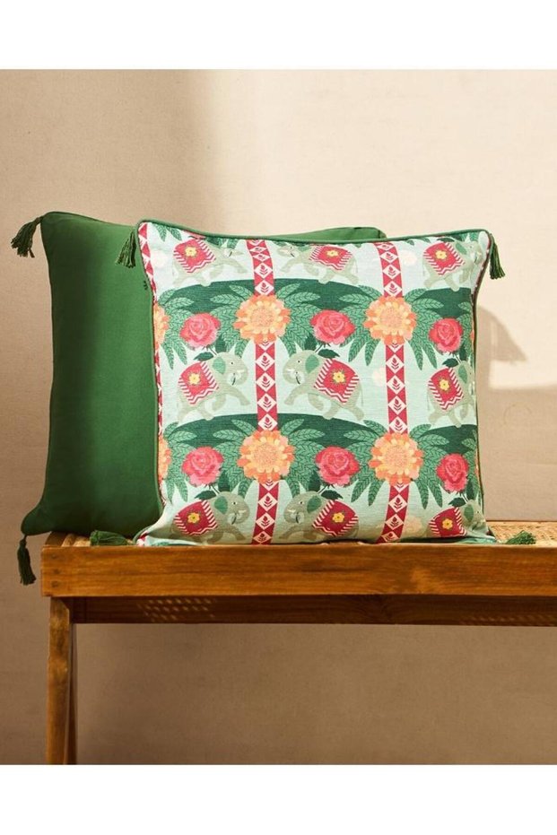 Rani Bagh Cushion Cover, 20" | Palace Memoirs