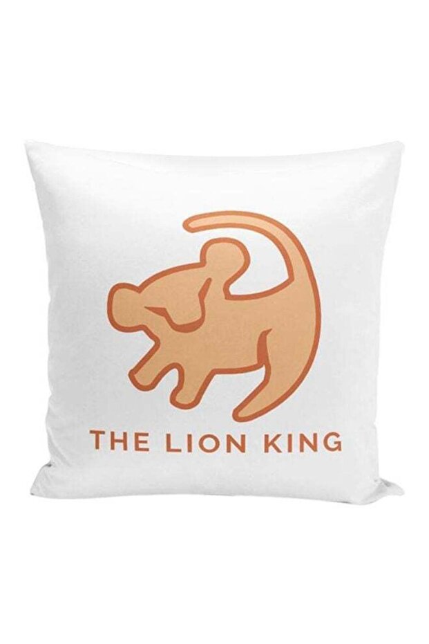 The Lion King Classic Throw Pillow With Stuffing White/Brown 16x16inch