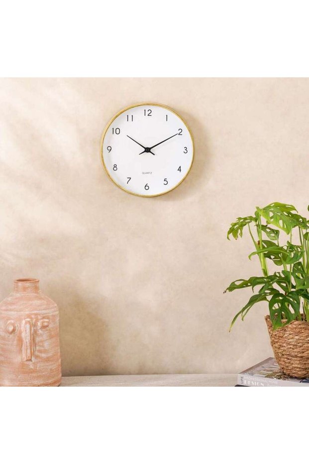 Rusell Wall Clock Dia 25cm - Natural - 195FBS9900112