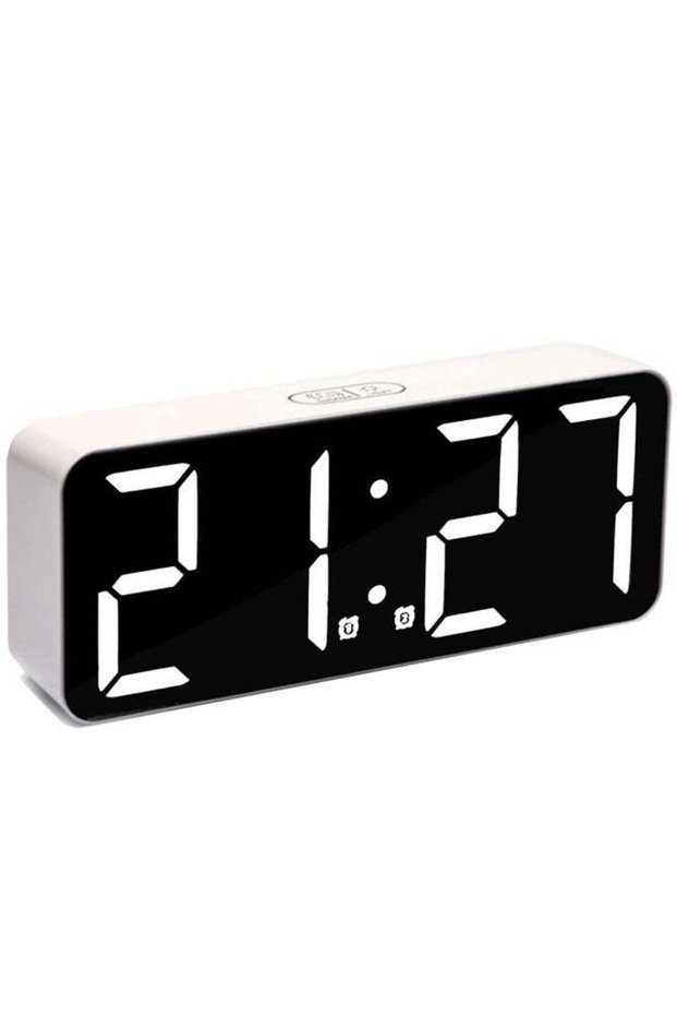 Loud Alarm Clock for Heavy Sleepers – LED Digital Display with Volume Control & Dimmer