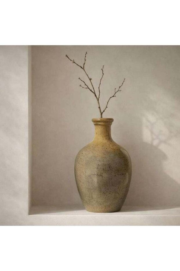 Mbeya Terracotta Decor Vase 22x22x40cm - Beige - 112TWK9900081